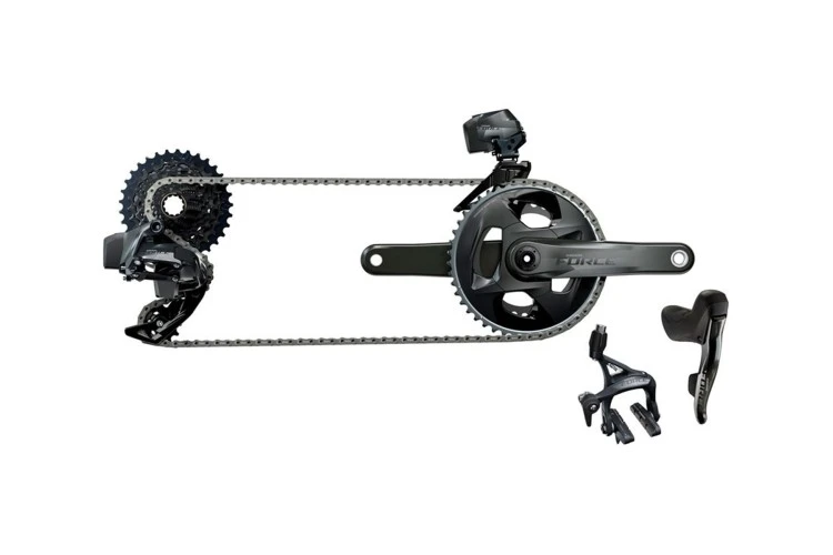 SRAM SRM FORCE E-TAP AXS 2X GRUPO HIDRO FLAT MOUNT CL 2P